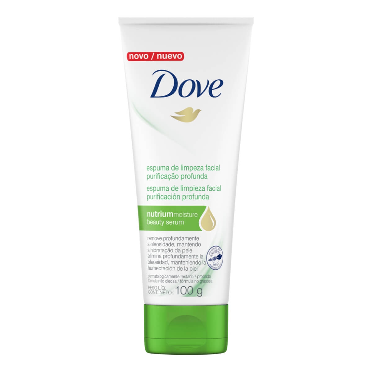 Espuma de Limpeza Dove Purificação Profunda Facial Nutrium Moisture Beauty Serum 100g