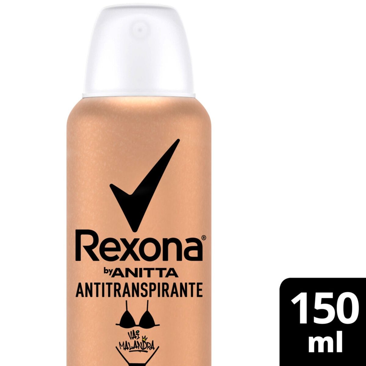 Desodorante Rexona Vai Malandra by Anitta Aerosol Antitranspirante com 150ml