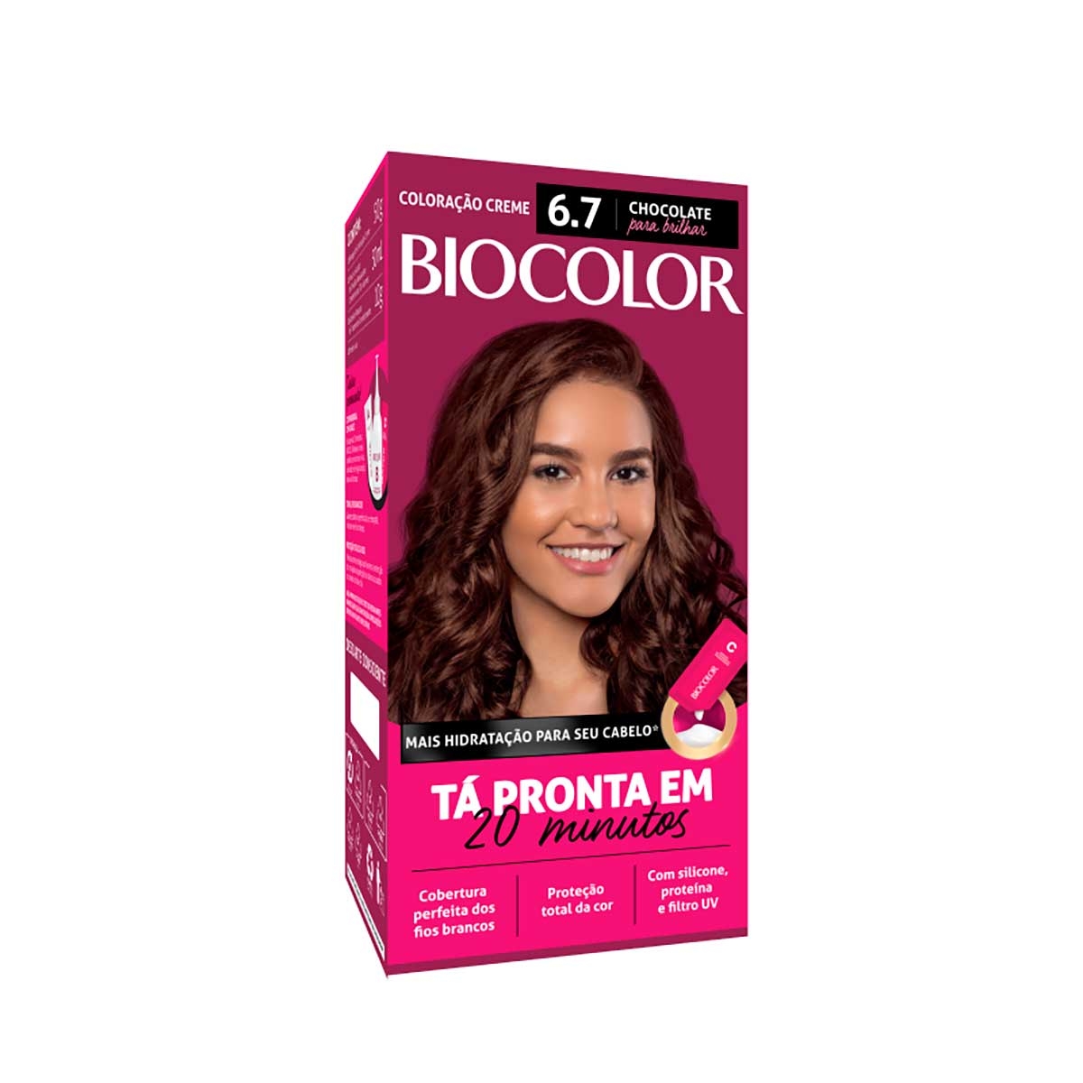 Biocolor Kit Econômico Coloração Creme 67 Chocolate para Brilhar com 1 unidade