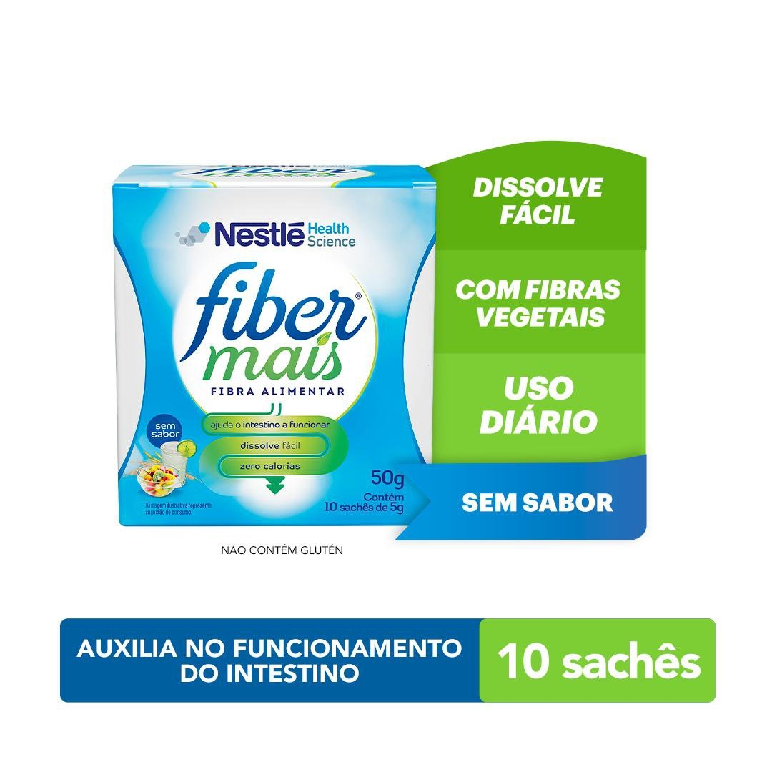 Regulador Intestinal Nestlé FIberMais com 50g Menor preço em Regulador Intestinal Nestlé FIberMais com 50g