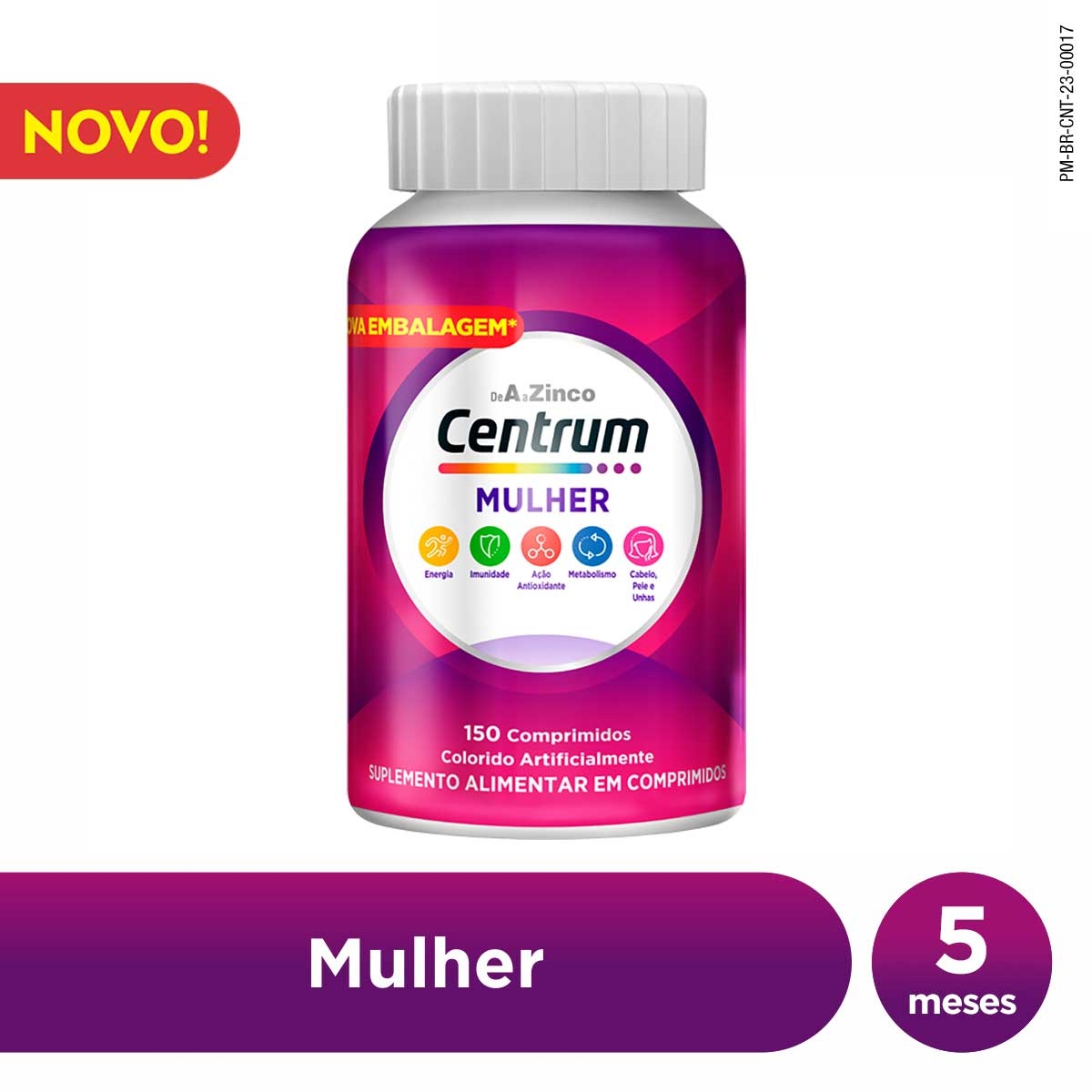 Suplemento Vitamínico-Mineral Centrum Mulher 150 comprimidos