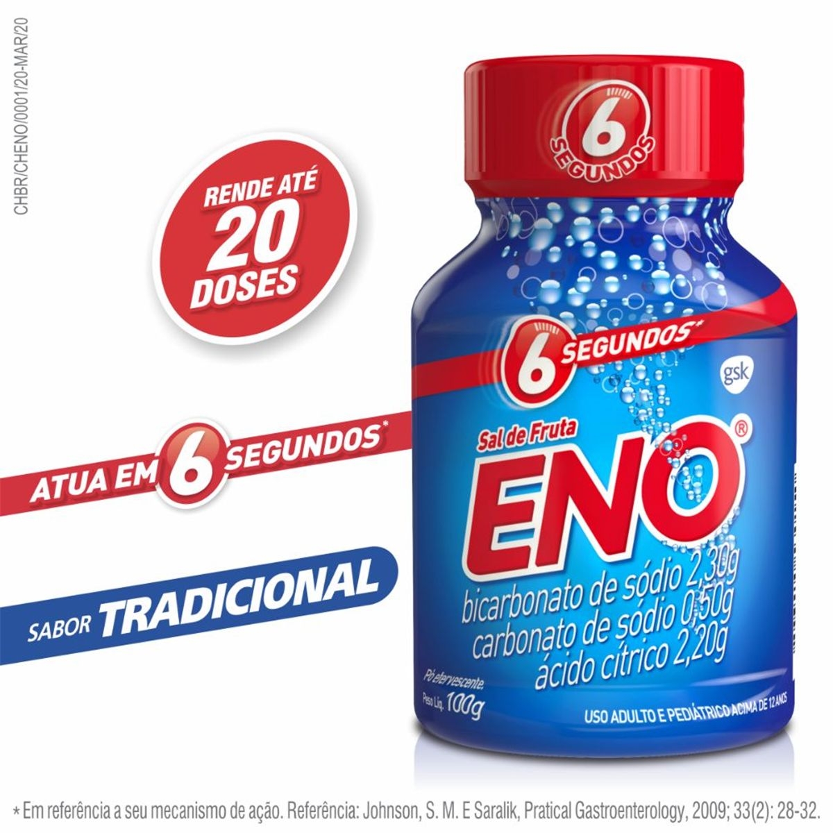 Sal de Fruta Eno Tradicional 100g