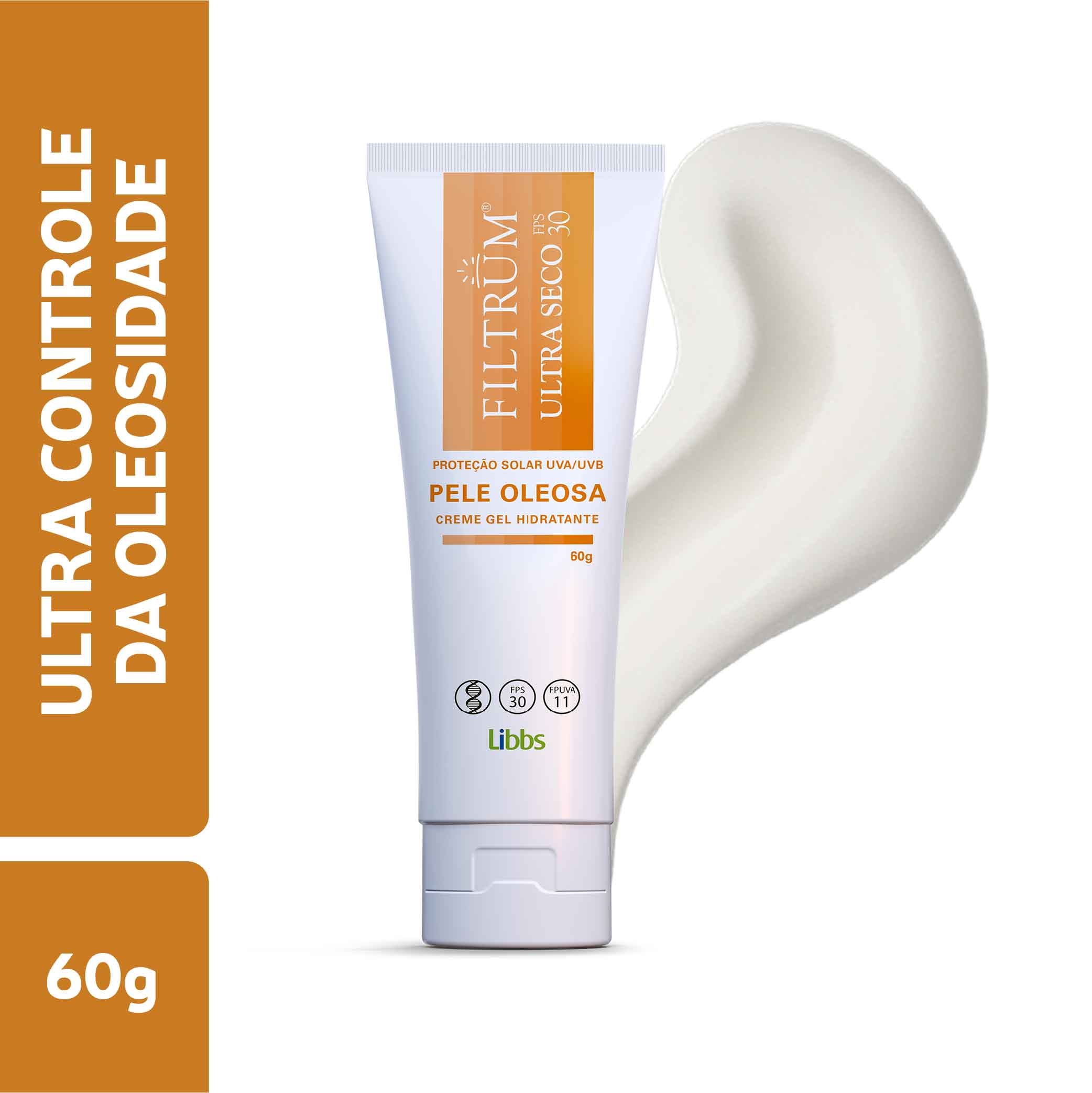 Protetor Solar Facial Filtrum Ultra Seco FPS 30 60g Menor preço em Protetor Solar Facial Filtrum Ultra Seco FPS 30 60g