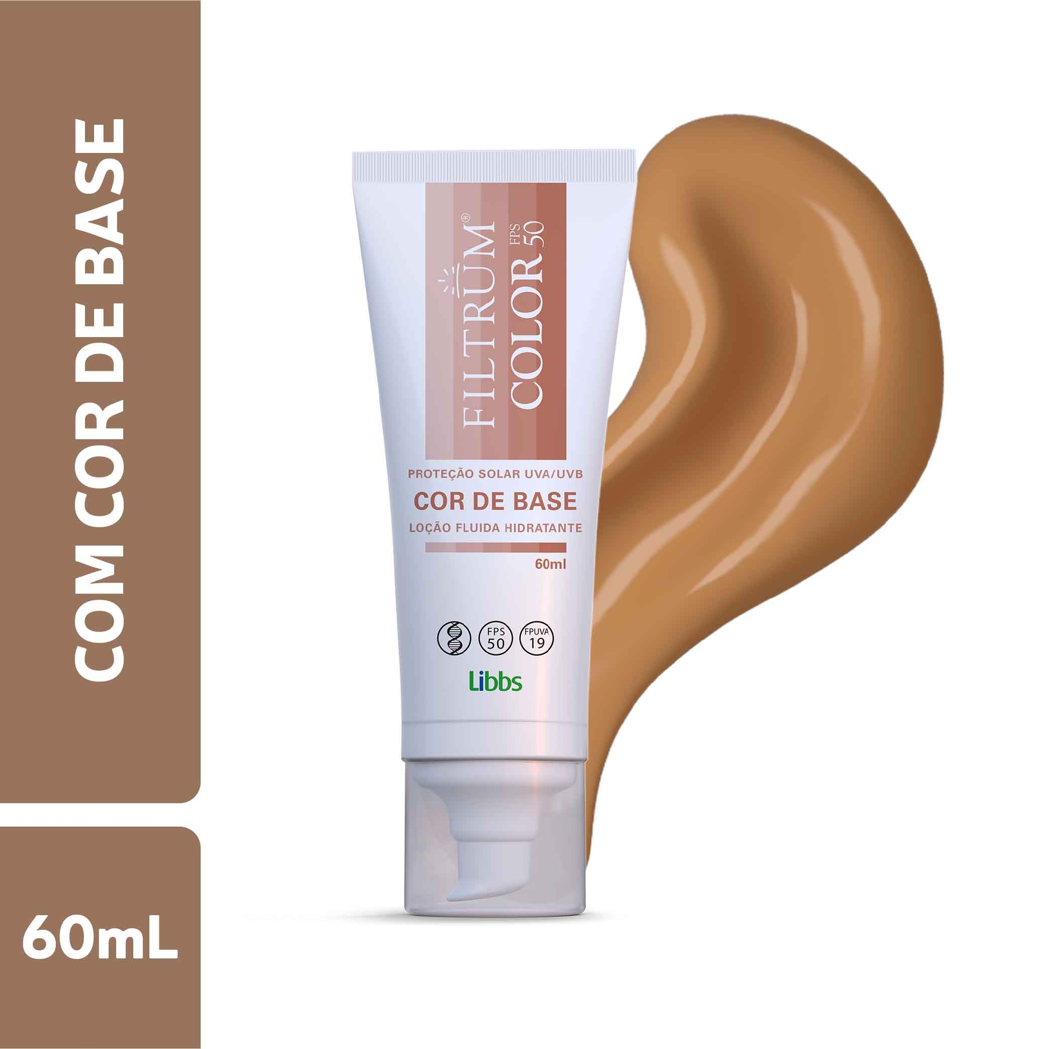 Protetor Solar Filtrum Color Cor de Base FPS 50 com 60ml Menor preço em Protetor Solar Filtrum Color Cor de Base FPS 50 com 60ml