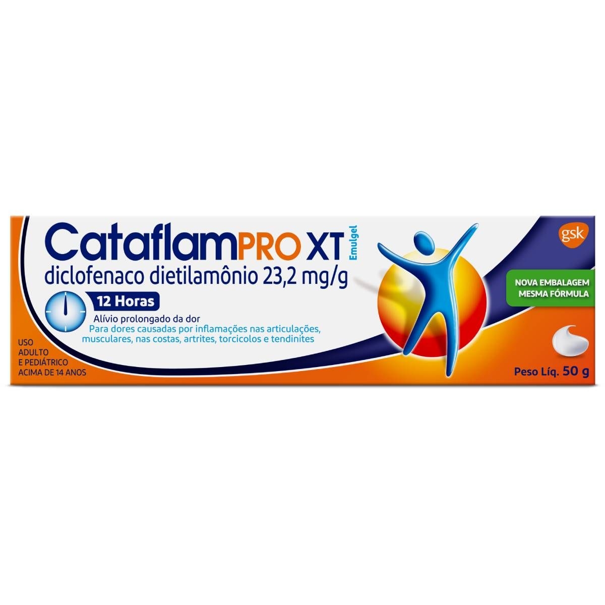 CataflamPro XT Emulgel 23,2mg/g 50g Menor preço em CataflamPro XT Emulgel 23,2mg/g 50g