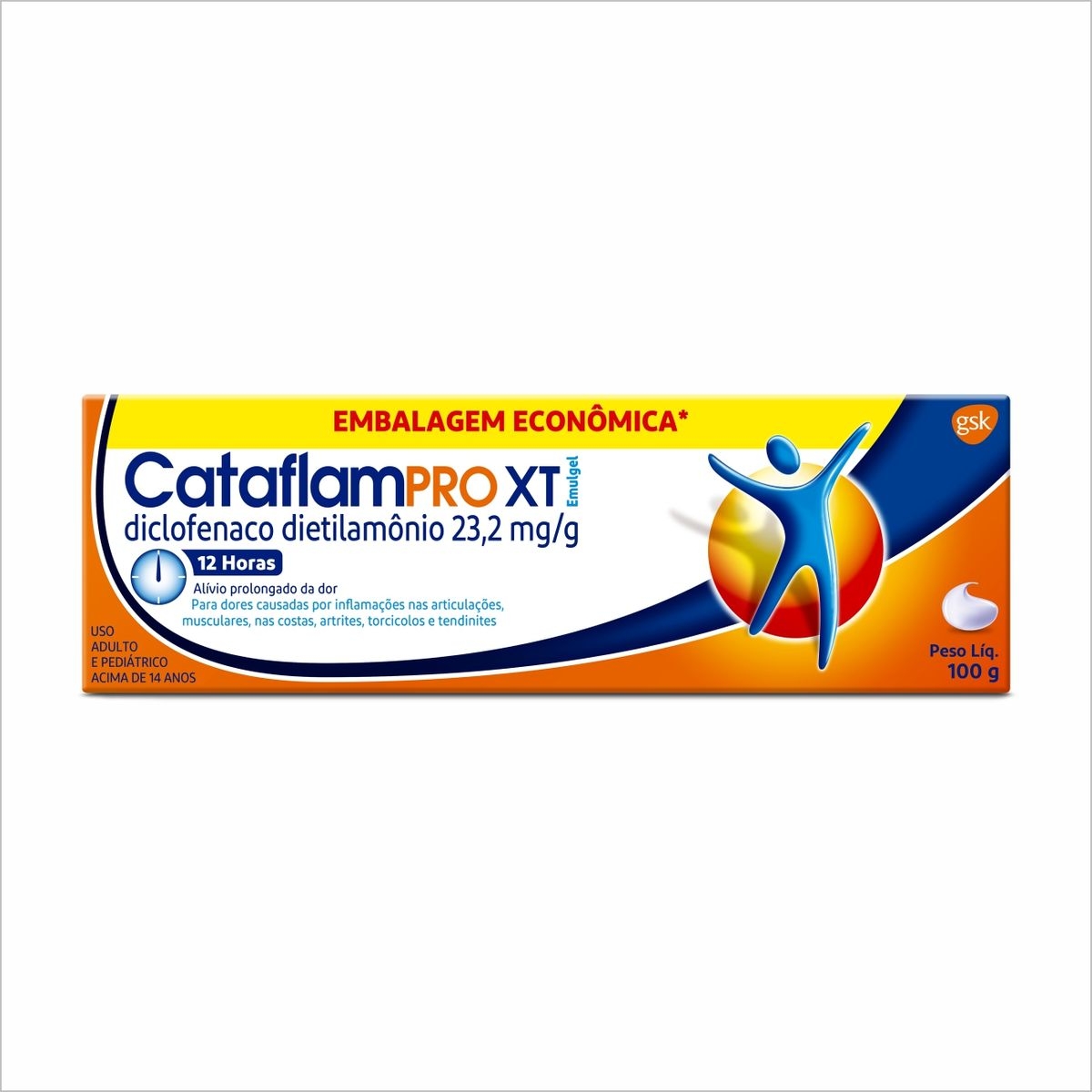 CataflamPro XT Emulgel 23,2mg/g 100g Menor preço em CataflamPro XT Emulgel 23,2mg/g 100g