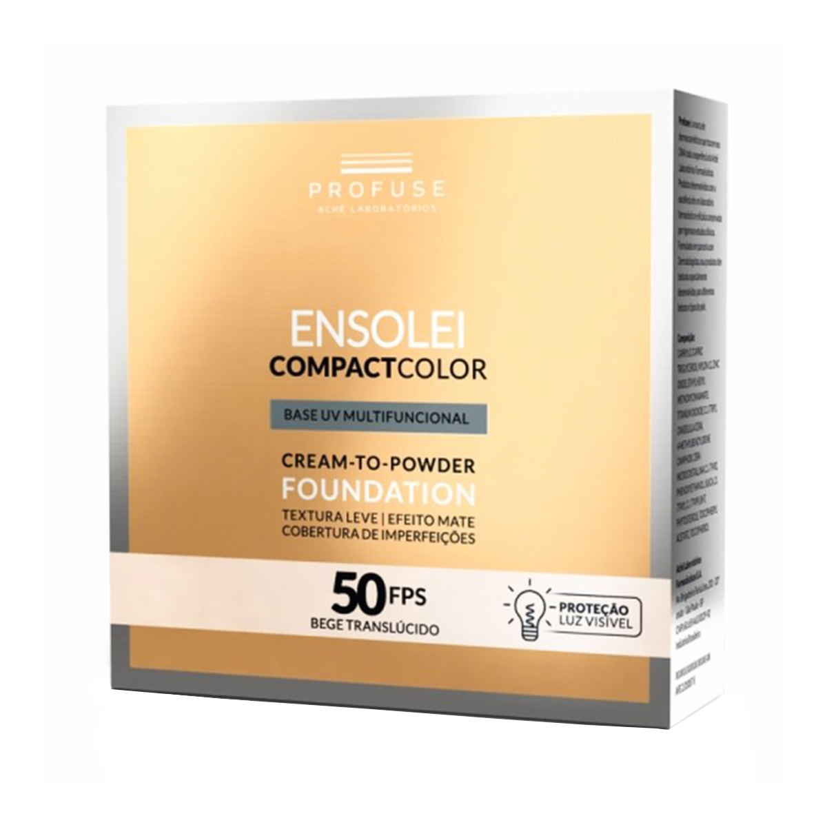 Ensolei Compact Color Profuse FPS 50 Base Facial com 10g | Droga Raia