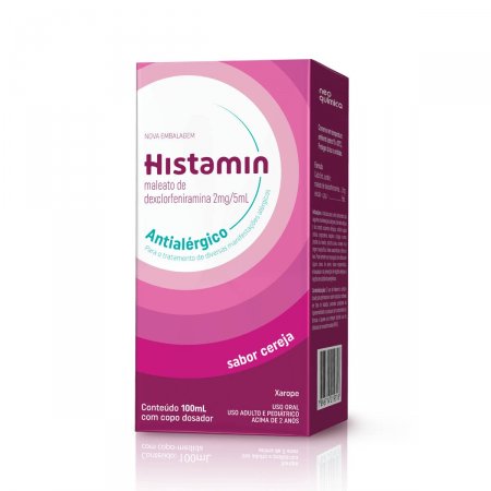Antialérgico Histamin 2mg/5ml Xarope com 100ml