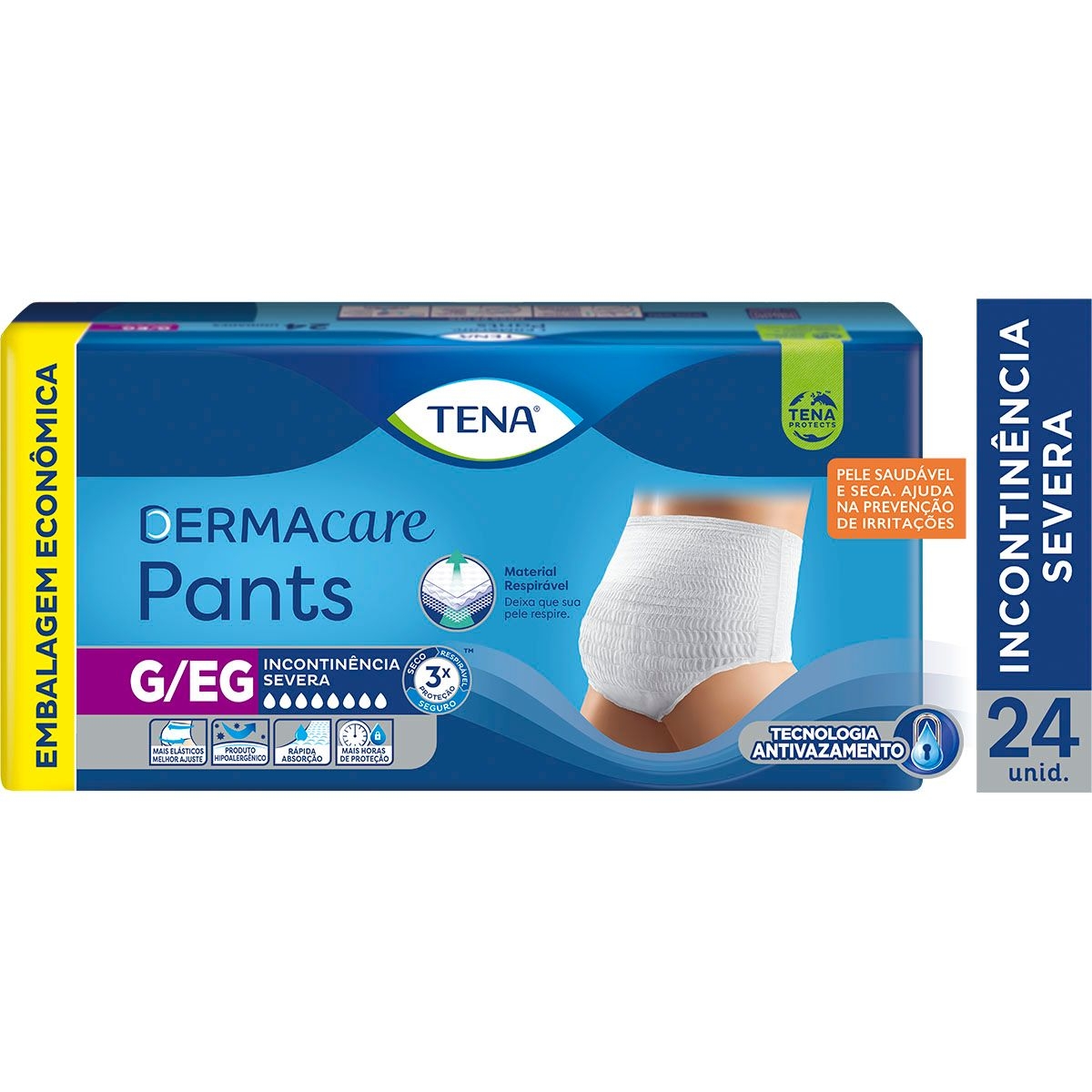 Fralda Calça Geriátrica Unissex Tena Pants Dermacare G/EG 24 unidades Menor preço em Fralda Calça Geriátrica Unissex Tena Pants Dermacare G/EG 24 unidades