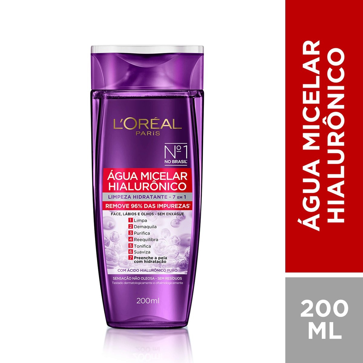 Água Micelar L'Oréal Paris Hialurônico com 200ml