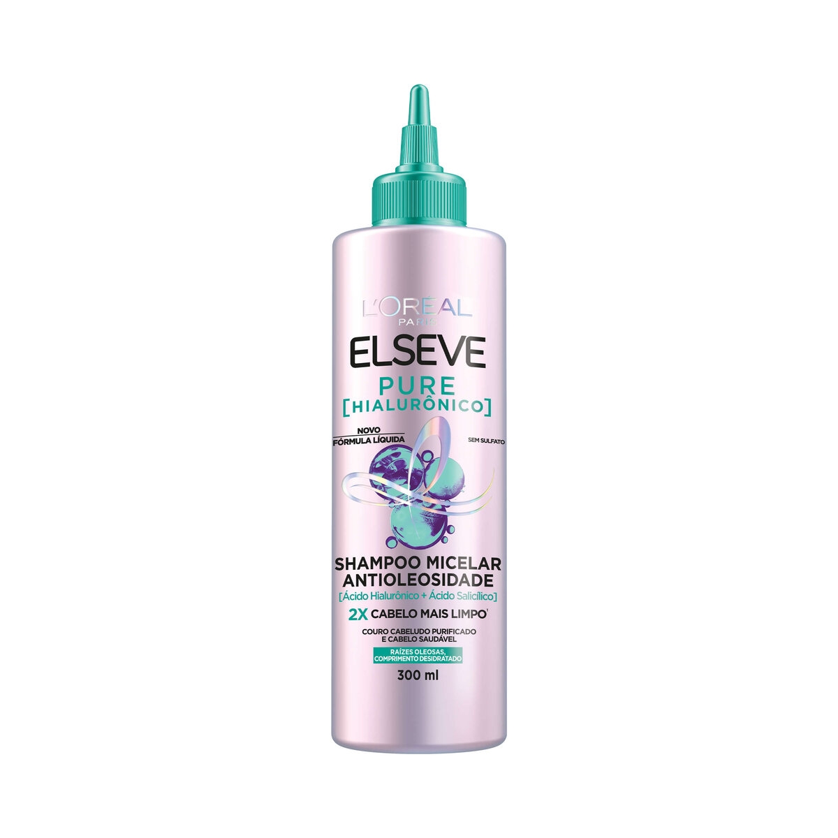 Shampoo Micelar Antioleosidade Elseve Pure Hialurônico 300ml
