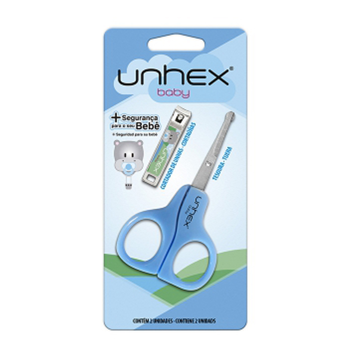 Kit para Unhas Unhex Baby Azul Merheje 1 Unidade