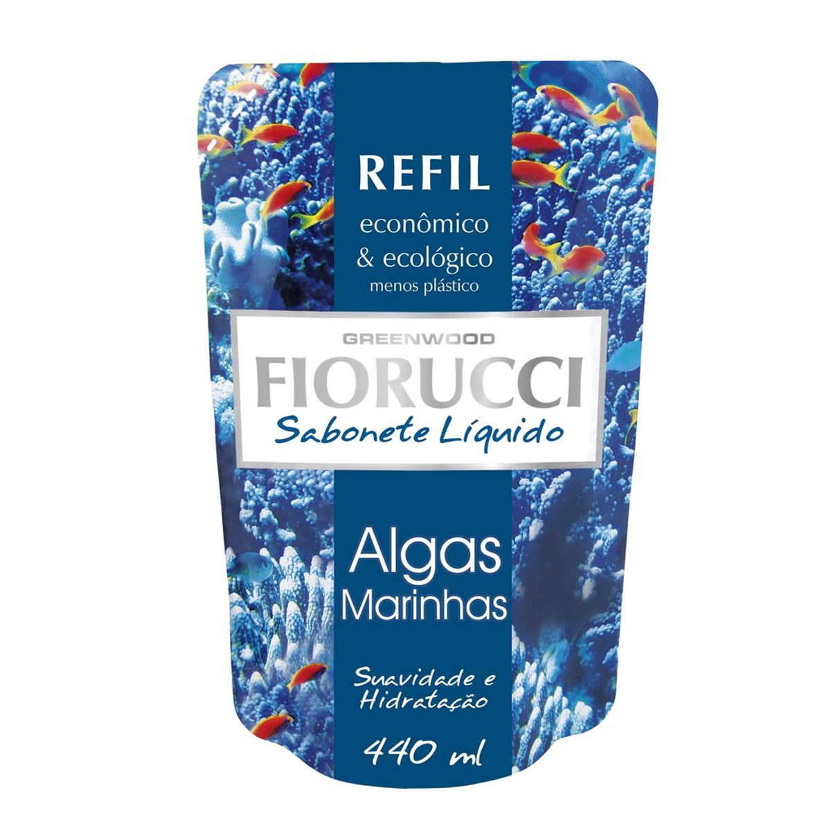 Refil de Sabonete Líquido Algas Marinhas Fiorucci com 440ml Menor preço em Refil de Sabonete Líquido Algas Marinhas Fiorucci com 440ml