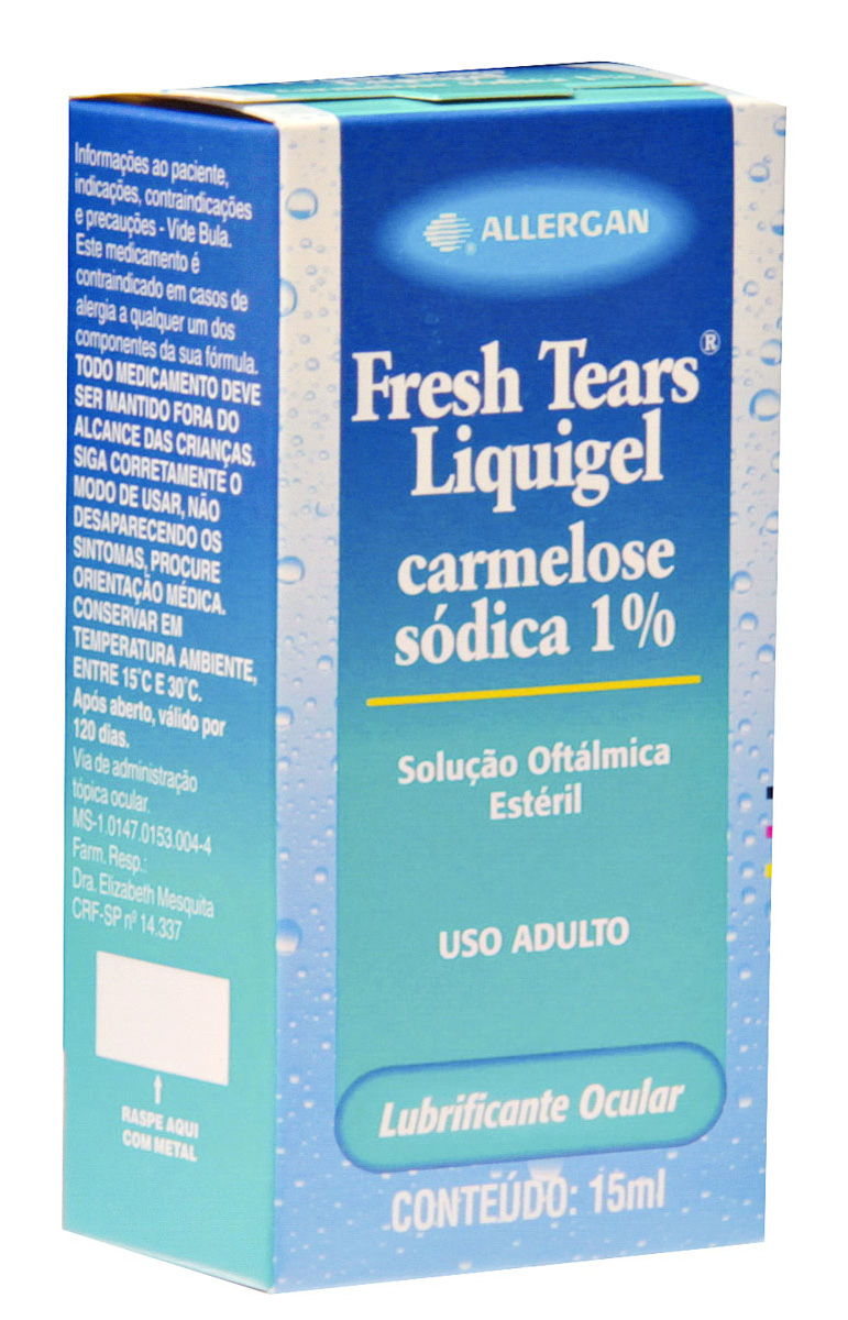 Fresh Tears Liquigel Solução Oftálmica Estéril com 15ml