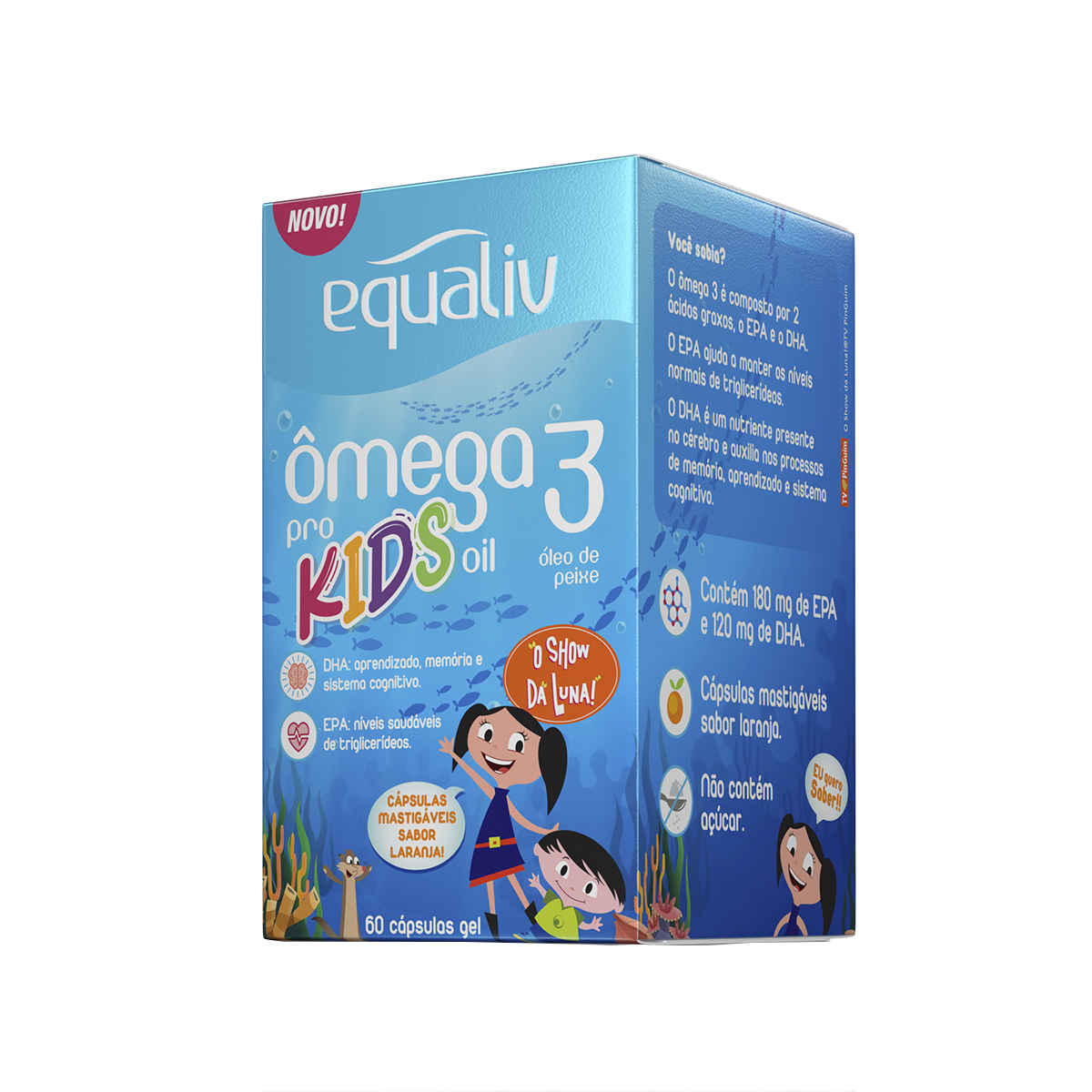 Ômega 3 Equaliv Pro Kids Oil Sabor Laranja com 60 cápsulas mastigáveis Menor preço em Ômega 3 Equaliv Pro Kids Oil Sabor Laranja com 60 cápsulas mastigáveis