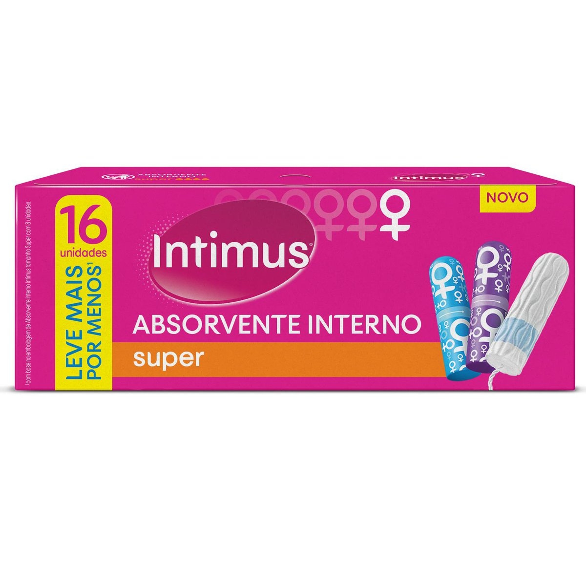 Absorvente Interno Intimus Super 16 unidades Menor preço em Absorvente Interno Intimus Super 16 unidades