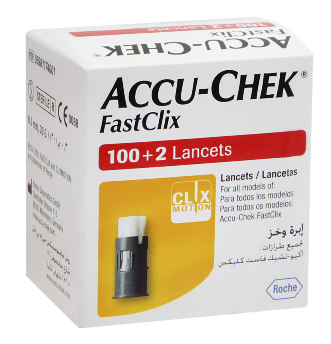 Lancetas Accu-Chek Fastclix Roche 102 Lancetas