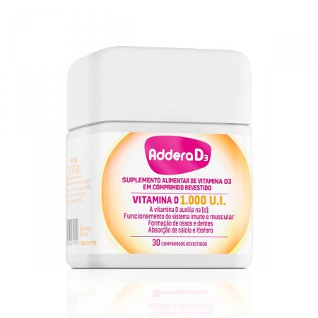 Vitamina D Addera D3 1.000UI com 30 Comprimidos | Foto 1