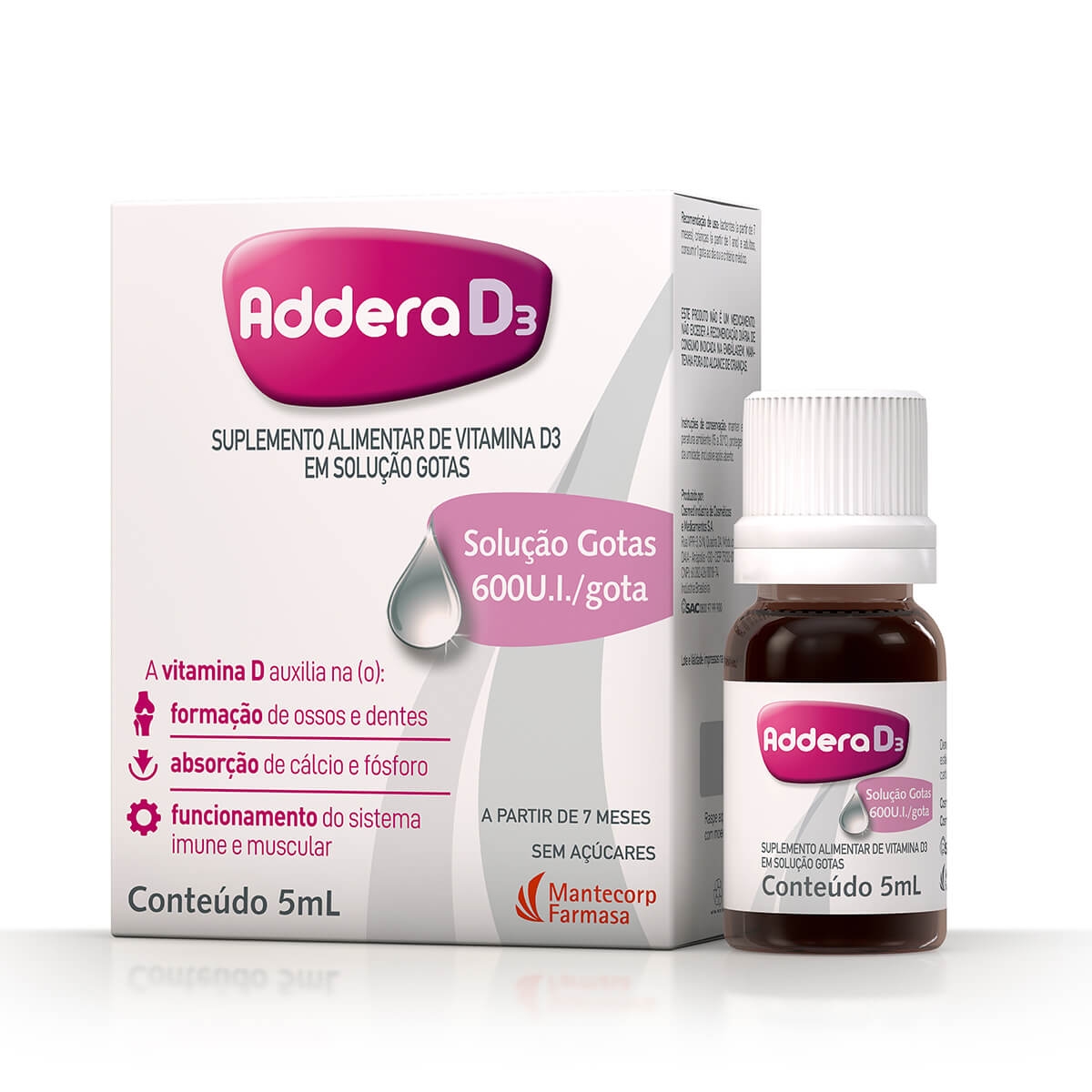 Vitamina D Addera D3 600UI Gotas com 5ml Menor preço em Vitamina D Addera D3 600UI Gotas com 5ml