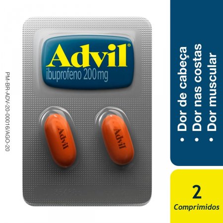 Advil 200mg com 2 Comprimidos