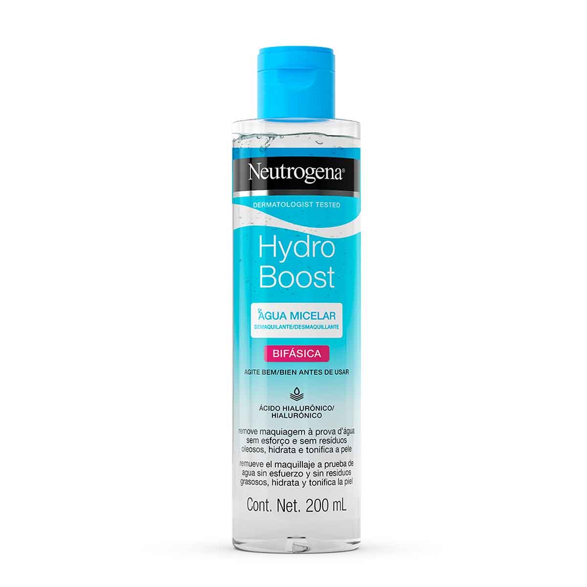 Água Micelar Bifásica Neutrogena Hydro Boost com 200ml Menor preço em Água Micelar Bifásica Neutrogena Hydro Boost com 200ml