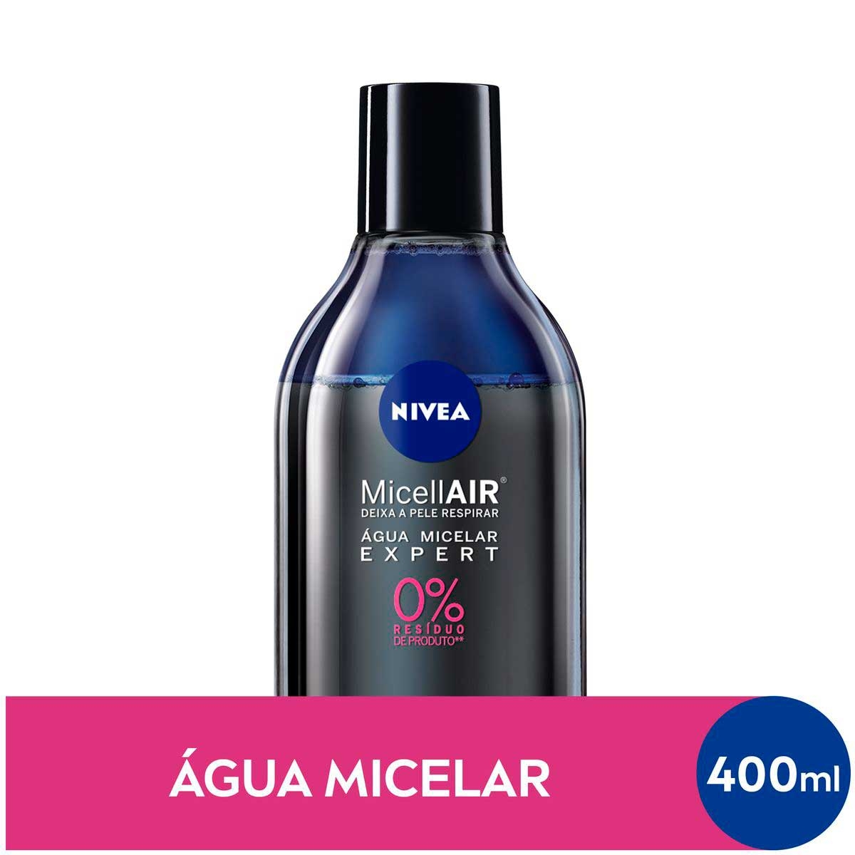 Água Micelar Bifásica Nivea MicellAIR Expert com 400ml Menor preço em Água Micelar Bifásica Nivea MicellAIR Expert com 400ml