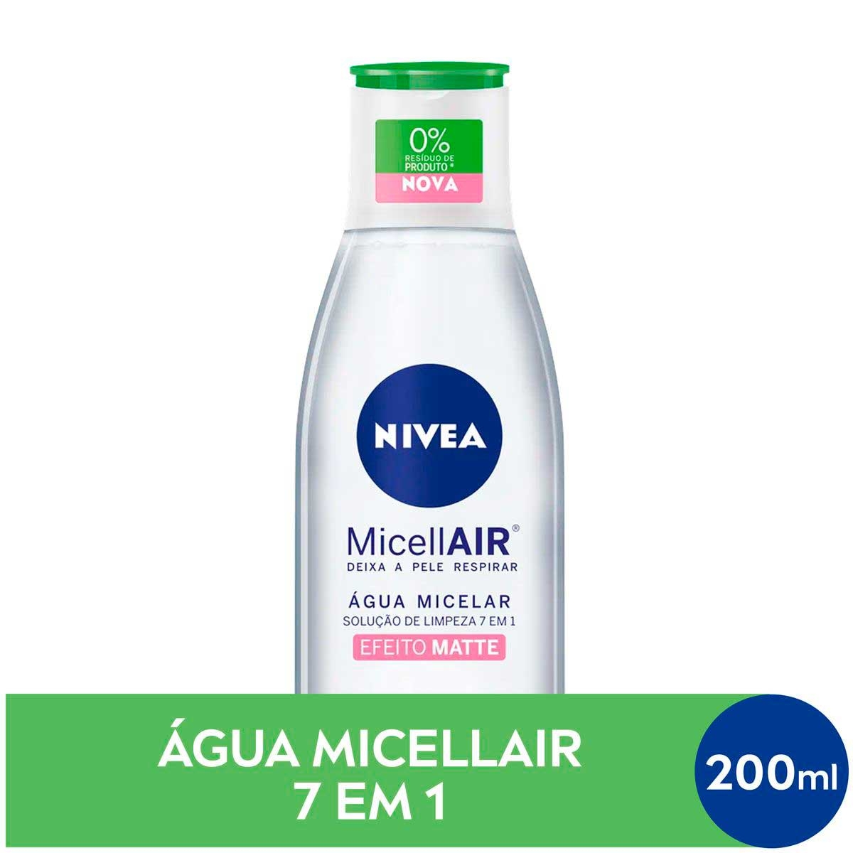 ÁGUA MICELAR NIVEA LIMPEZA 7 EM 1 EFEITO MATTE COM 200ML