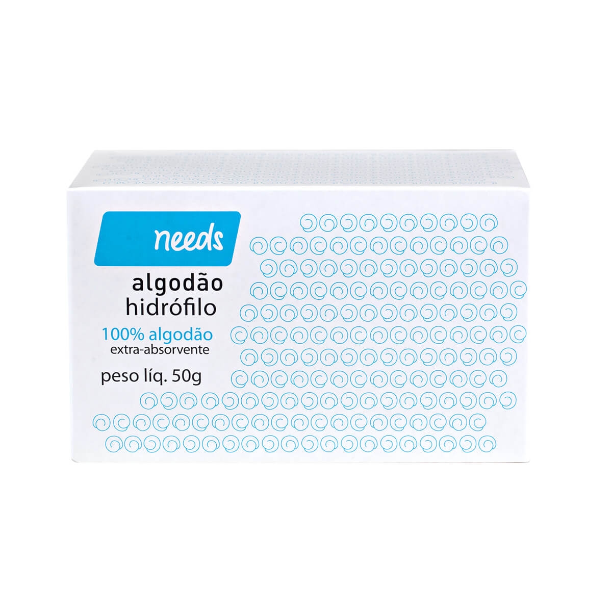 Algodão Hidrófilo Needs com 50g Menor preço em Algodão Hidrófilo Needs com 50g