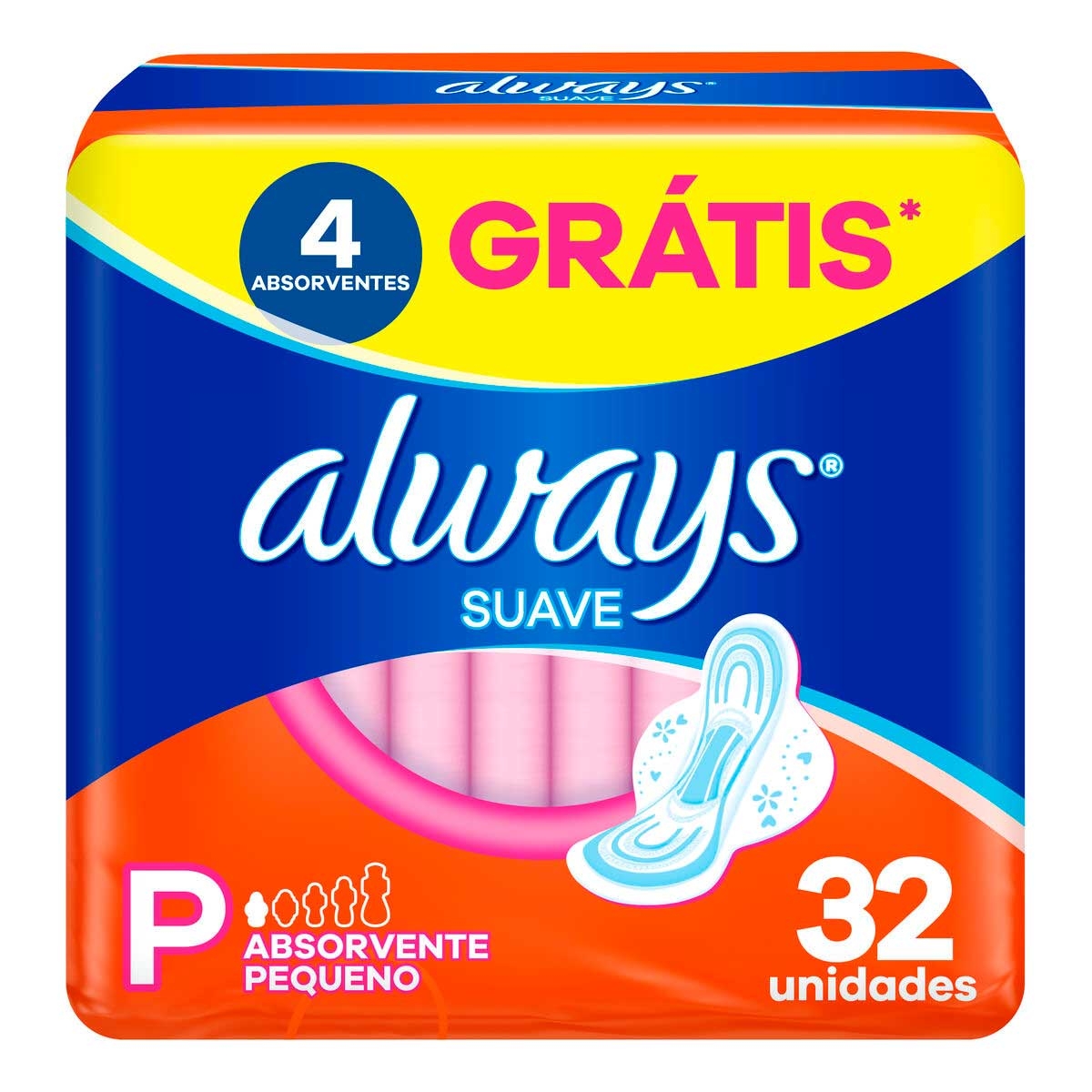 Absorvente Always Suave P com Abas 32 unidades é ruim? Absorvente Always Suave P com Abas 32 unidades é boa?