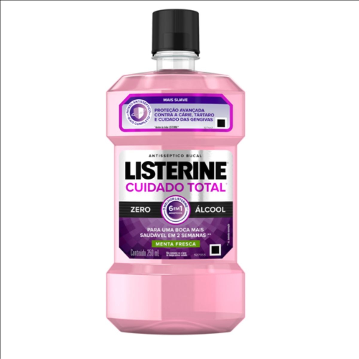 Enxaguante Antisséptico Bucal Listerine Cuidado Total Zero Álcool Menta Fresca com 250ml Menor preço em Enxaguante Antisséptico Bucal Listerine Cuidado Total Zero Álcool Menta Fresca com 250ml