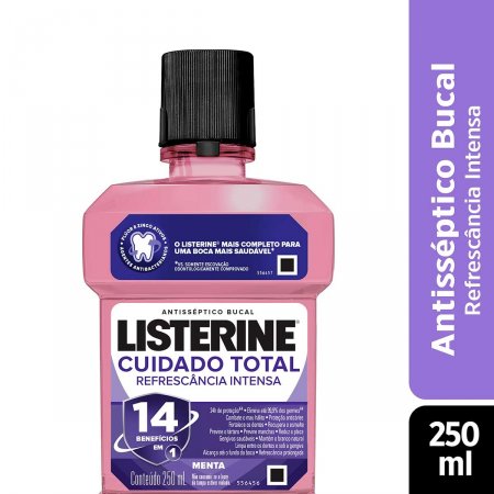 Antisséptico Bucal Listerine Cuidado Total com 250ml