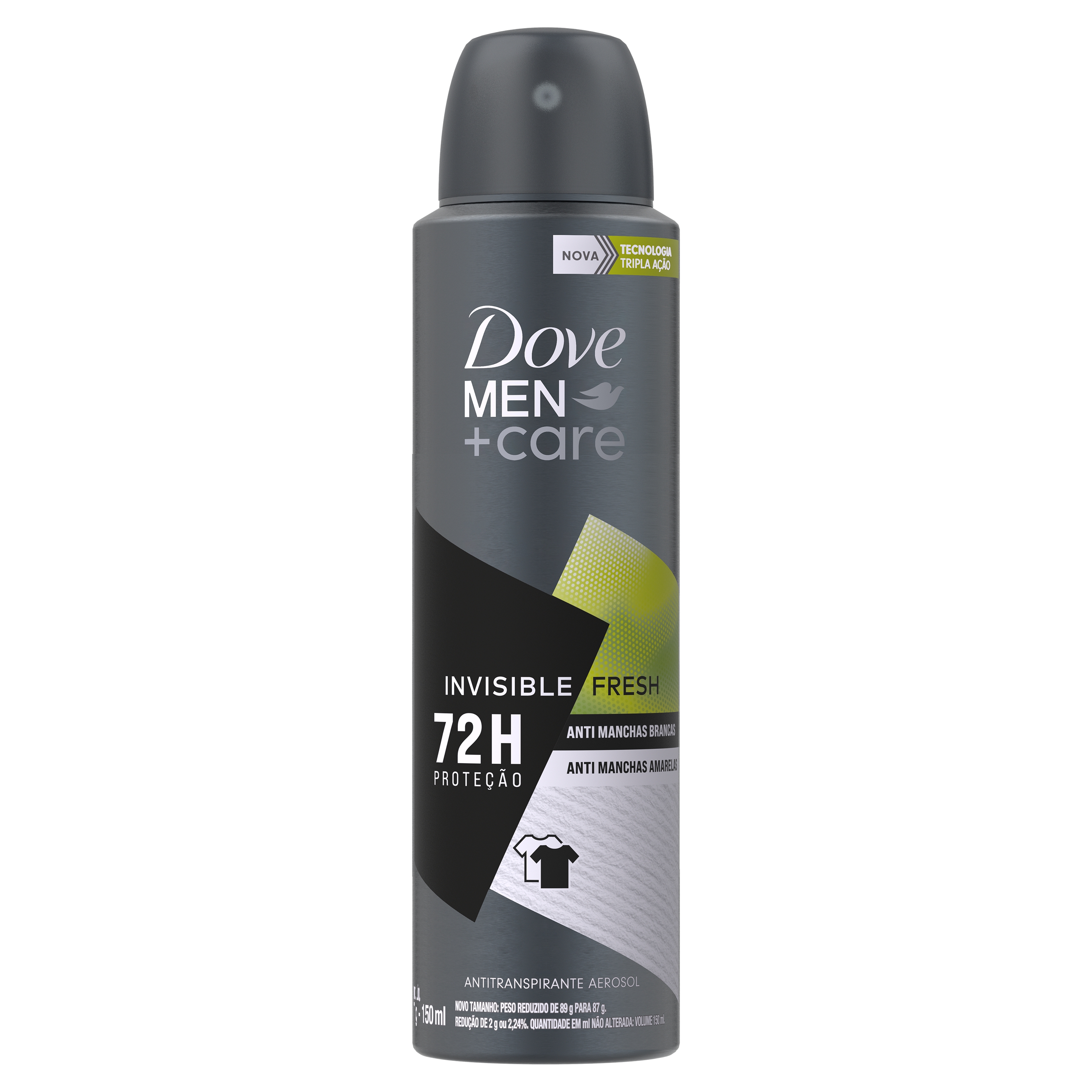 Desodorante Dove Men+Care Invisible Fresh 72h Antitranspirante Aerosol 150ml 150ml