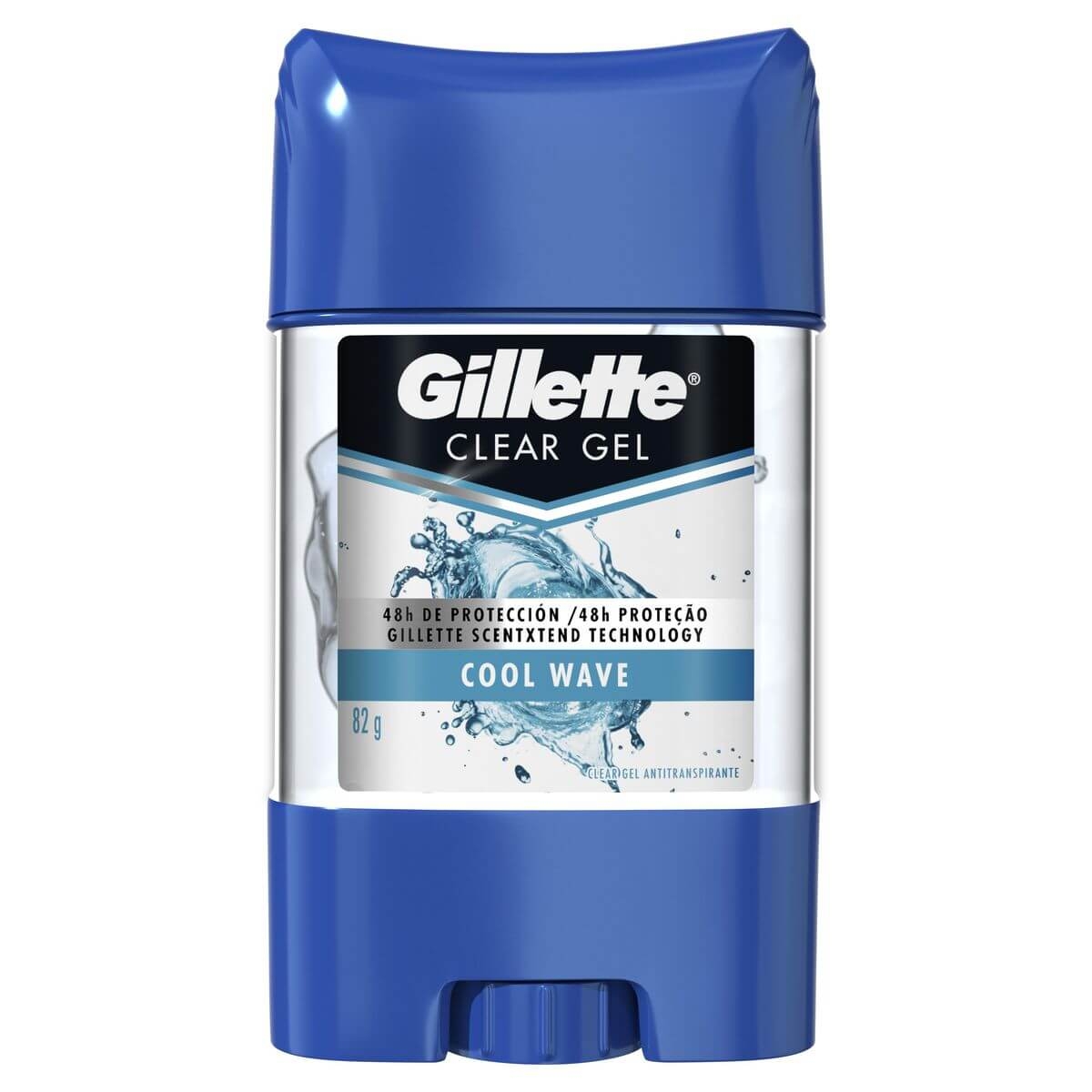 Desodorante Antitranspirante Clear Gel Gillette Cool Wave 82g
