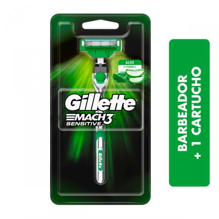 Aparelho de Barbear Gillette Mach3 Sensitive com 1 unidade