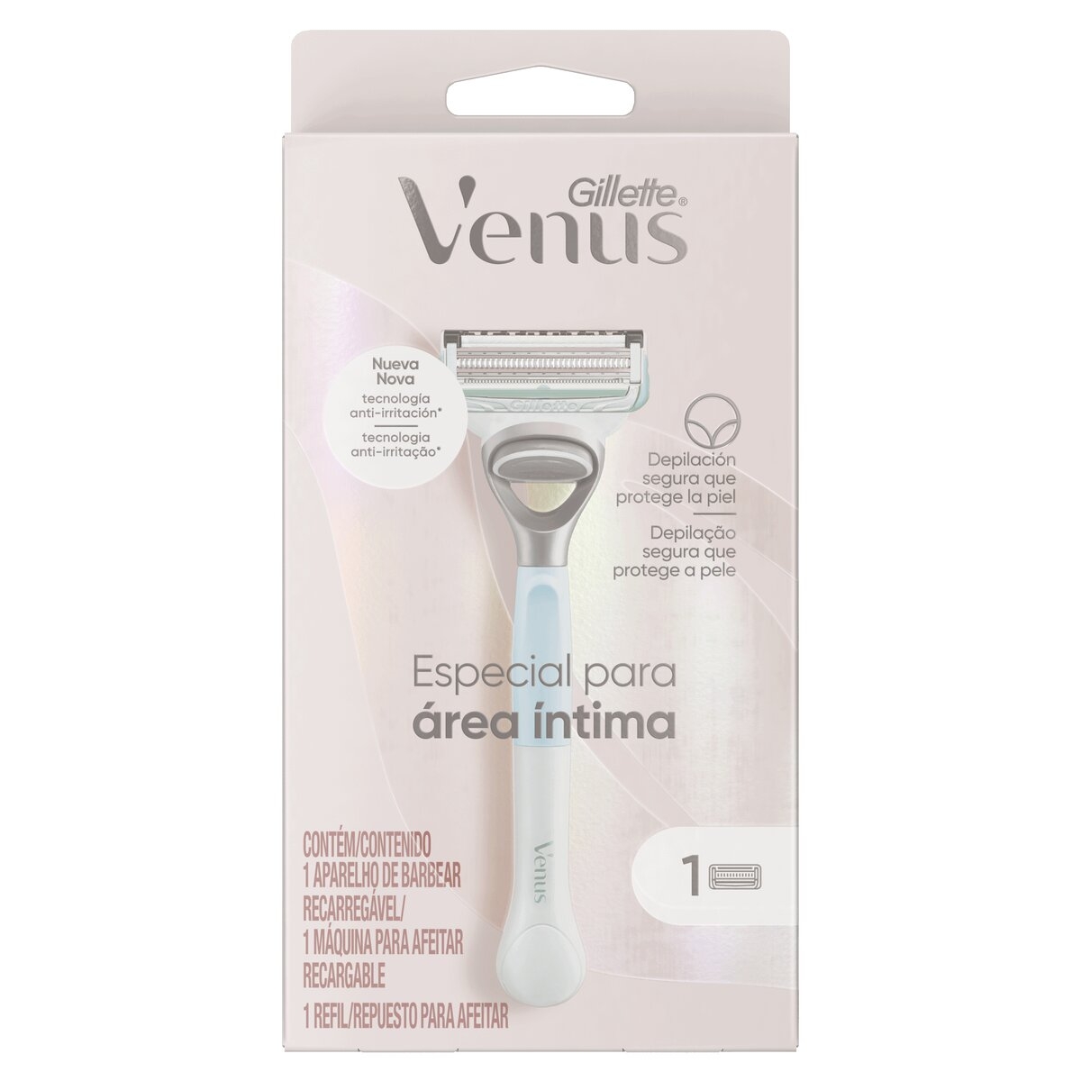 Aparelho de Depilar Recarregável Gillette Venus Especial para Área Íntima 1 Unidade Menor preço em Aparelho de Depilar Recarregável Gillette Venus Especial para Área Íntima 1 Unidade