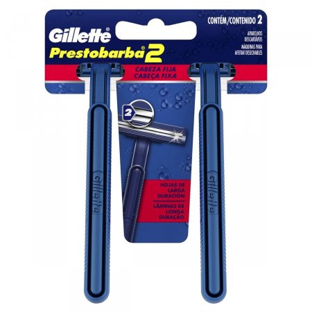 Gillette Prestobarba 2 Barbeador Descartável com 2 unidades