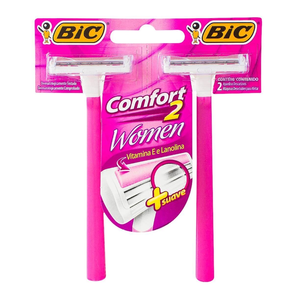 Aparelho para Depilação Feminina Bic Confort 2 2 unidades