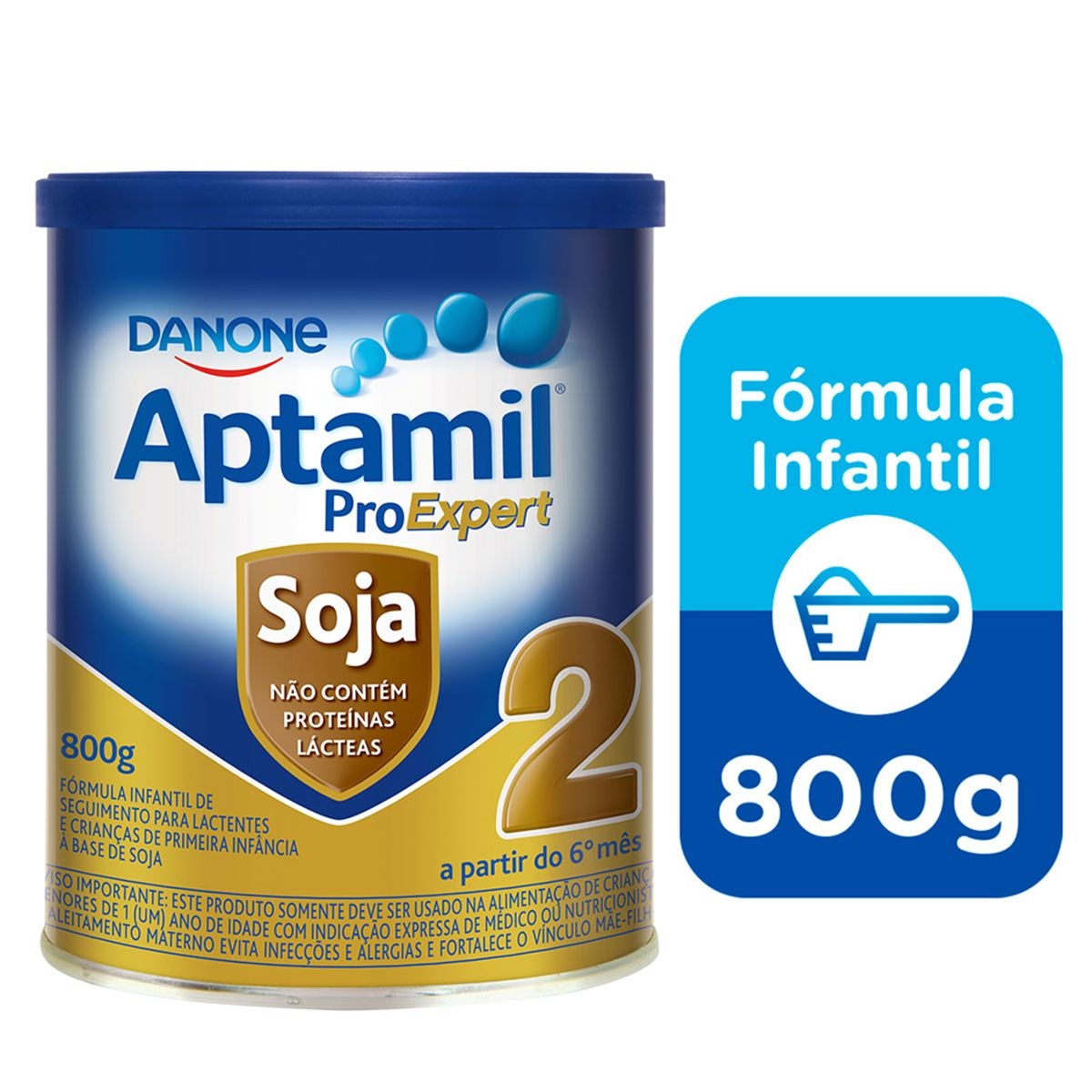 Fórmula Infantil Aptamil ProExpert Soja Fase 2 com 800g