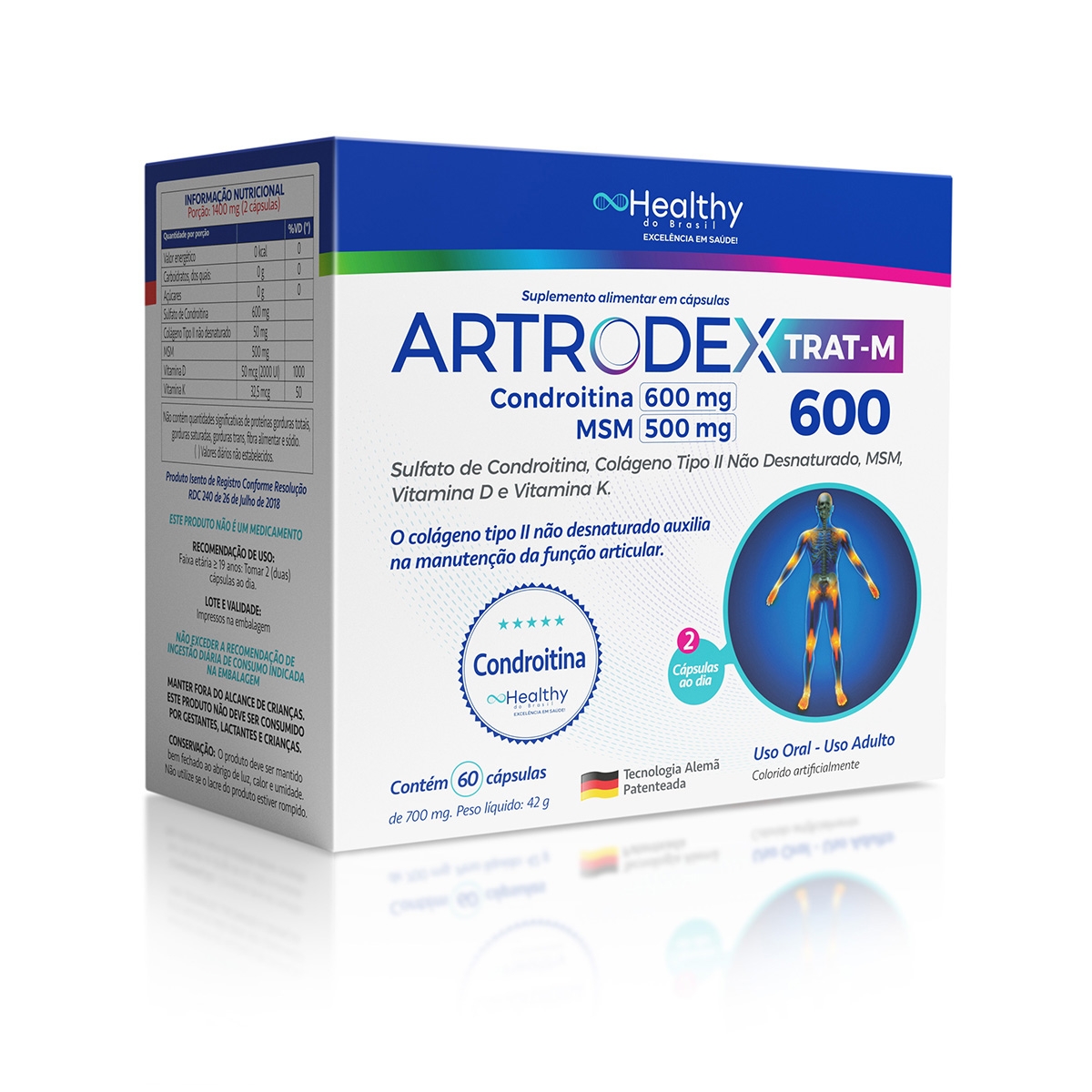 Artrodex Trat-m 600 60 Cápsulas - Mais Preço