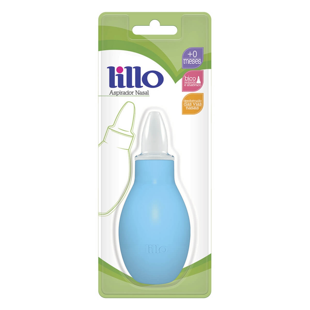 Aspirador Nasal Lillo Azul com 1 unidade Menor preço em Aspirador Nasal Lillo Azul com 1 unidade