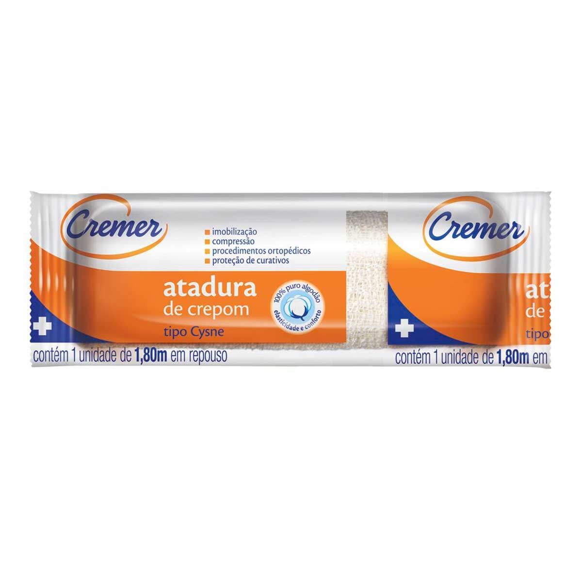 Atadura de Crepom Cremer Cysne 10cmX1,80m com 1 Unidade Menor preço em Atadura de Crepom Cremer Cysne 10cmX1,80m com 1 Unidade