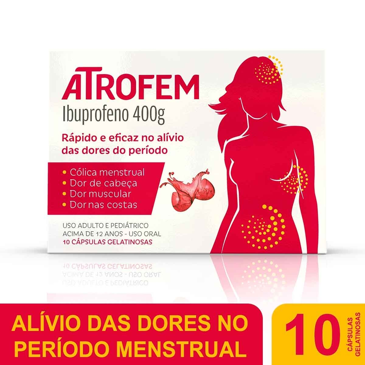 Atrofem Ibuprofeno 400mg 10 cápsulas