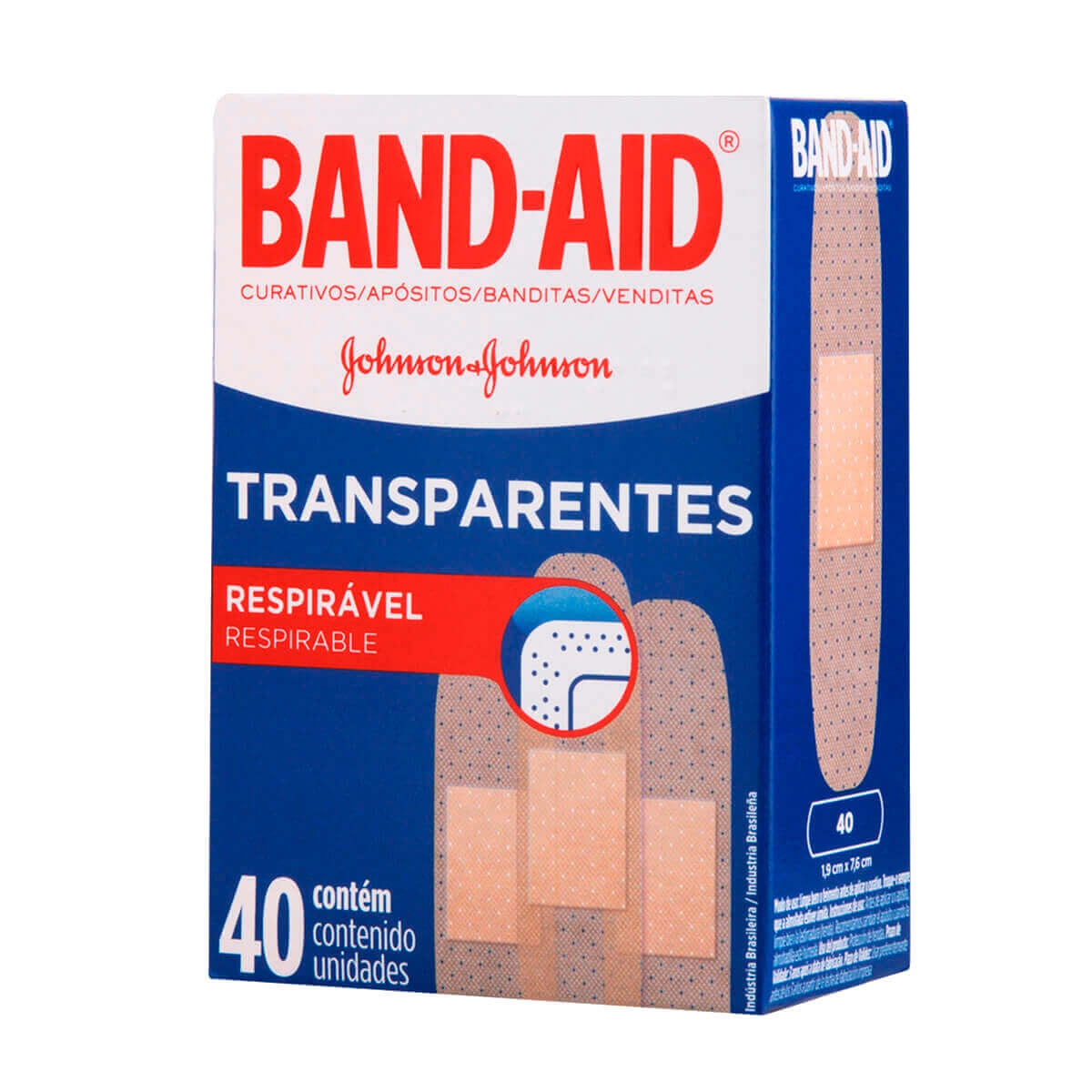 Curativos Transparentes Band-Aid 40 Unidades