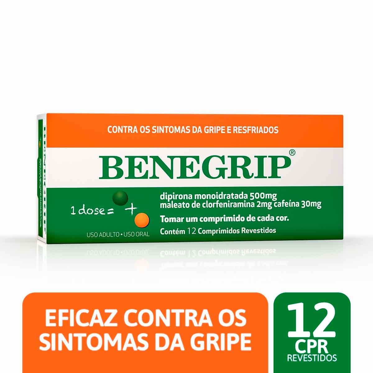 Benegrip com 12 comprimidos | Droga Raia