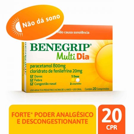 Benegrip Multi Dia com 20 comprimidos