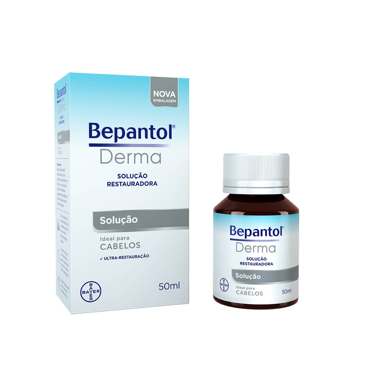 Bepantol Derma Solução Líquida Restauradora para os Cabelos com 50ml ...