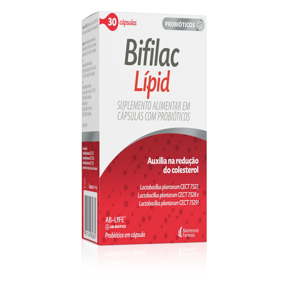 Suplemento Alimentar de Probióticos Bifilac Lípid 30 Cápsulas
