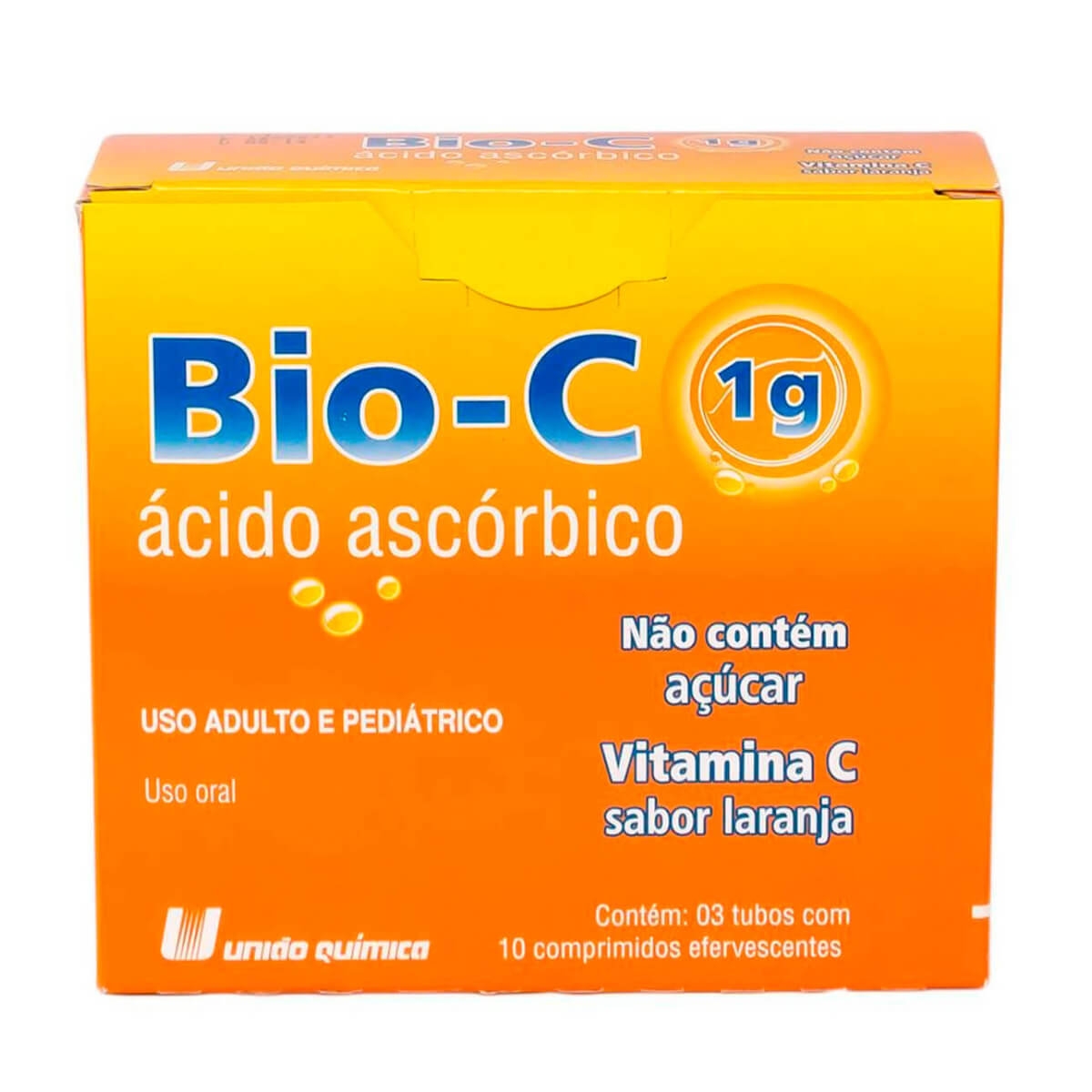 Vitamina C Bio-C Sabor Laranja 30 comprimidos efervecentes