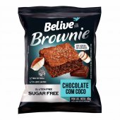 Brownie Belive Chocolate com Coco Sem Açúcar, Glúten e Lactose com 40g