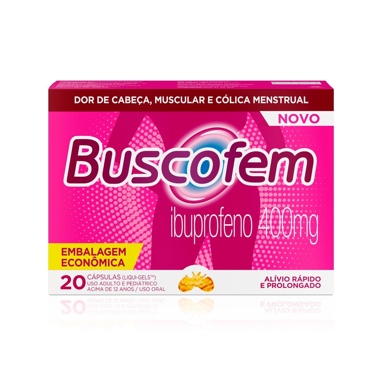 Buscofem Ibuprofeno 400mg 20 cápsulas